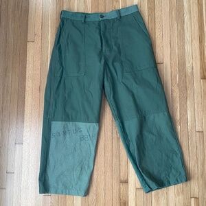 Latre upcycled deadstockPatchwork US laundry bag trousers